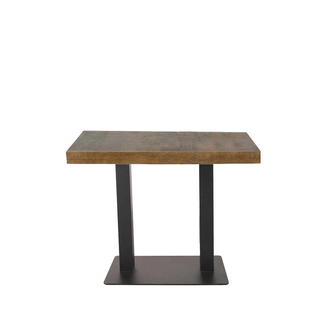 Stehtische Bartafel - Nature - Braun - Mangoholz - Industriell - LABEL51