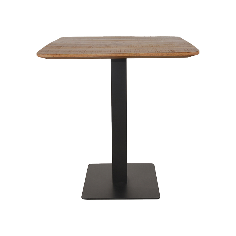Esstische Restauranttafel - Quadratisch - Nature - Braun - Mangoholz - Industriell - LABEL51