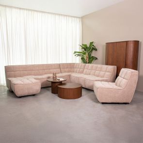 Ecksofa Albero 7-Sitzer + Hocker