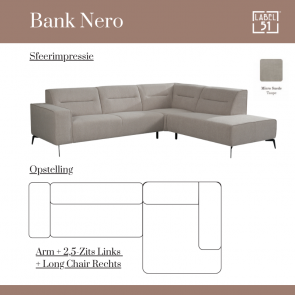 Loungesofa Nero Rechts