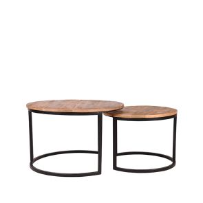 Couchtisch Set Double 70x70x45 cm