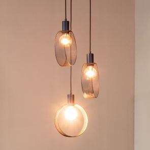 Hangelampe Runda 3-Leuchte 80x30x150 cm
