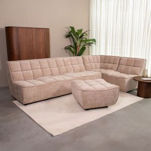 Ecksofa Albero 5-Sitzer Rechts + Hocker