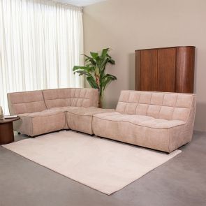 Ecksofa Albero 3-Sitzer + Hocker
