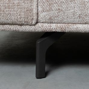 Potenset Hoekbank Zwart - Fiora