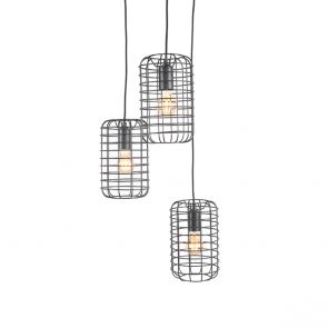 Hanglamp Solido 3-Lichts 32x32x127 cm