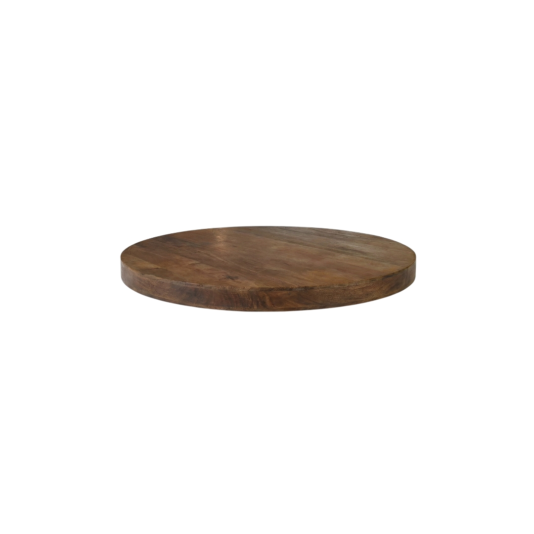 Esstische I_Tafelblad Rond - Natürlich - Mangoholz - LABEL51