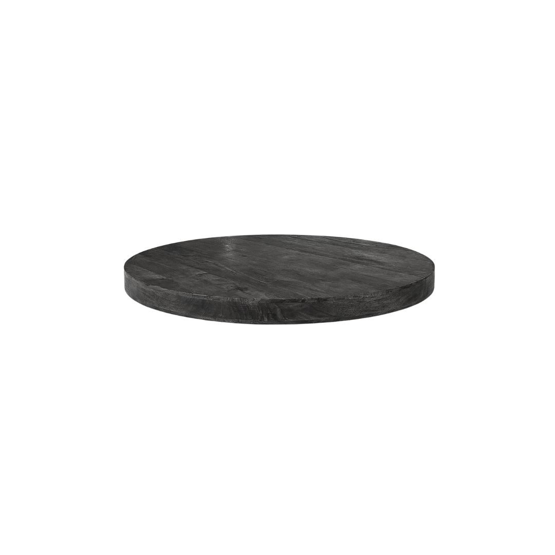 Esstische I_Tafelblad Rond - Espresso - Braun - Mangoholz - LABEL51