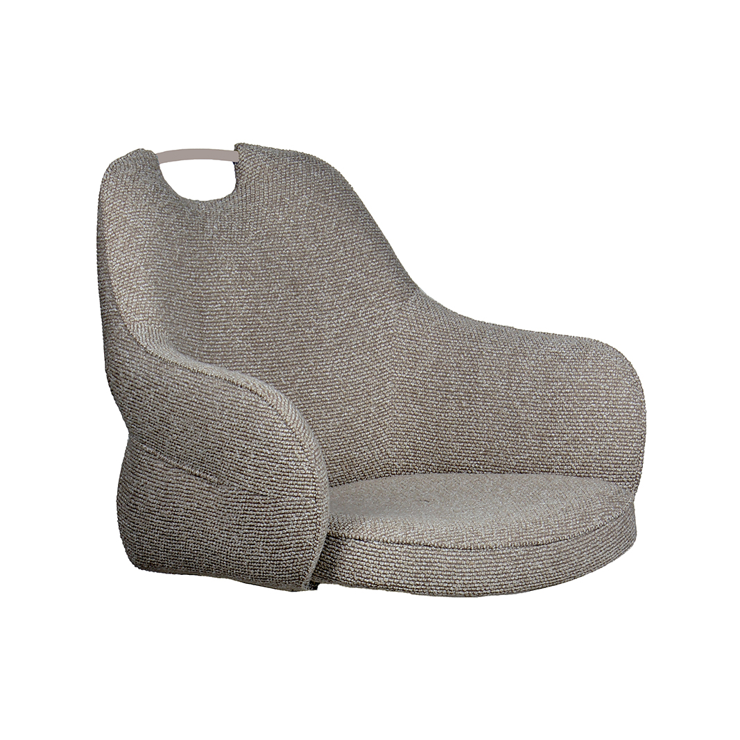 Esszimmerstühle I_Mix and Match - Ohne Armlehne - Mushroom - Braun - Boucle - LABEL51