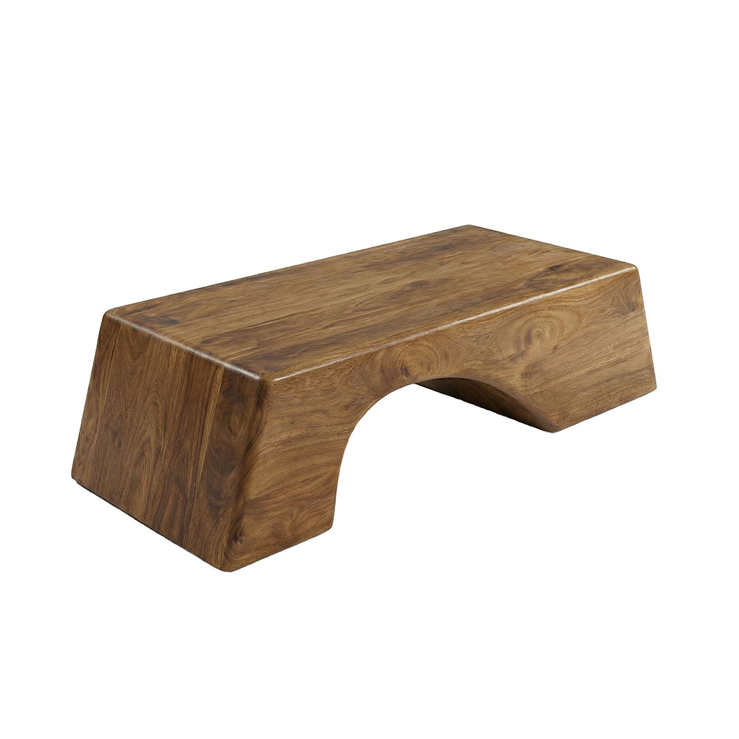Couchtische I_Arc - Nature Smooth - Braun - Mangoholz - Ländlich - LABEL51