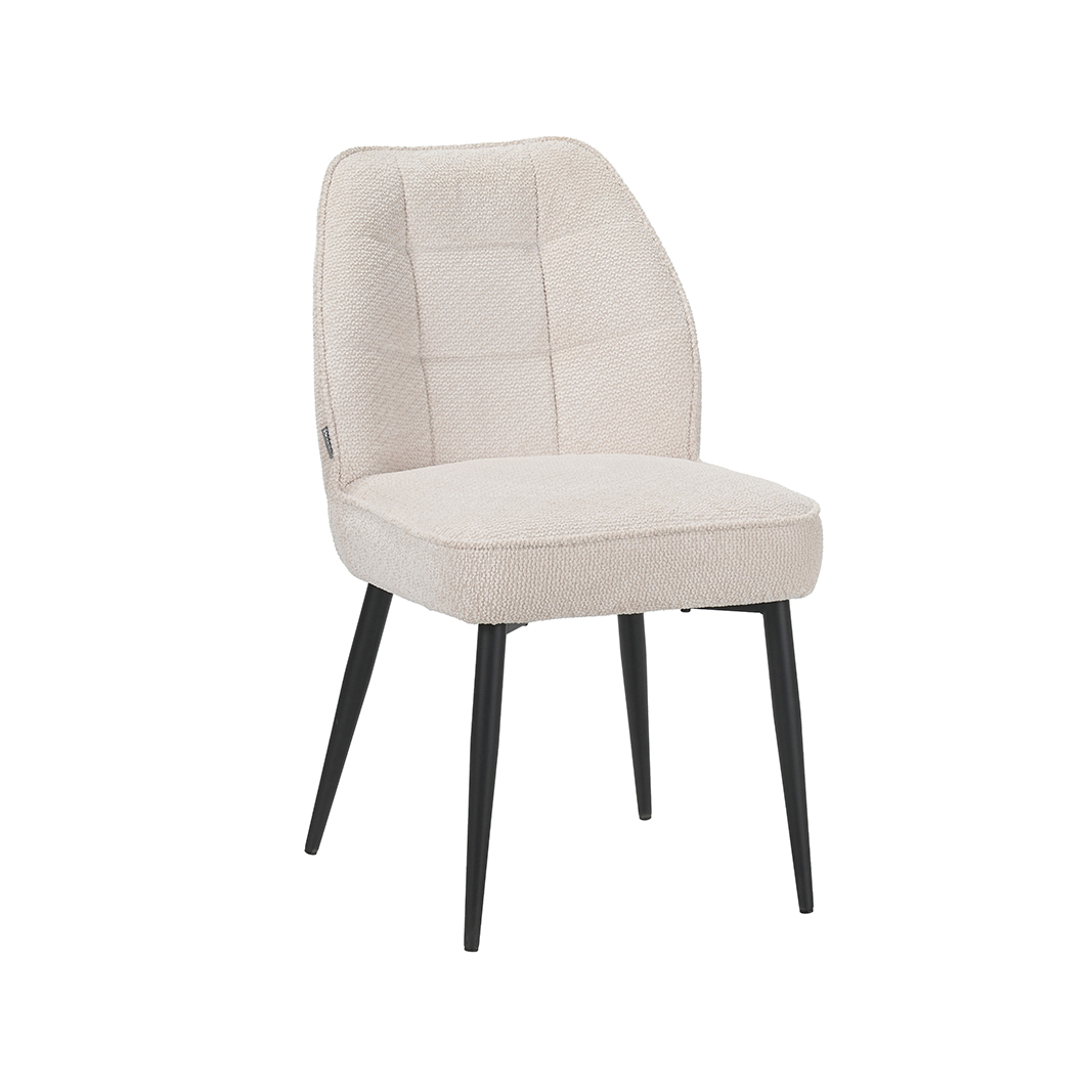 Esszimmerstühle I_Liam - Ohne Armlehne - Natural Beige - Geweven - LABEL51