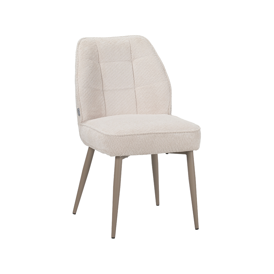 Esszimmerstühle I_Liam - Ohne Armlehne - Natural Beige - Geweven - LABEL51