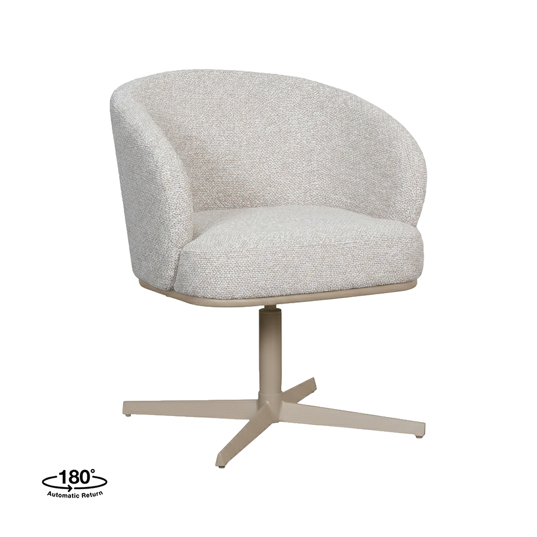 Esszimmerstühle I_Cannes - Ohne Armlehne - Natural Beige - Boucle - LABEL51