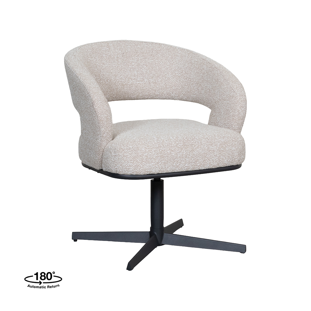 Esszimmerstühle I_Monaco - Ohne Armlehne - Natural Beige - Boucle - LABEL51