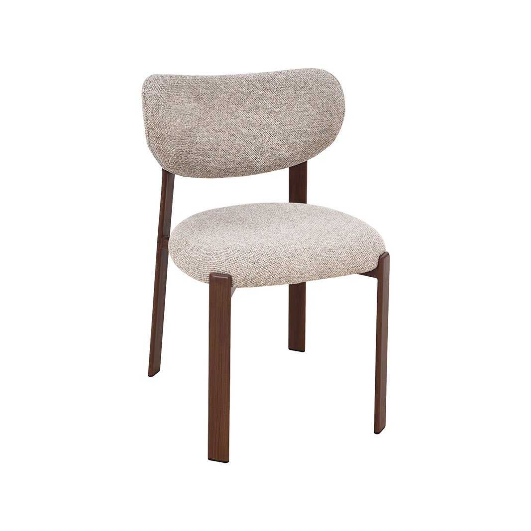 Esszimmerstühle I_Mika - Ohne Armlehne - Beige - Creme - Geweven - LABEL51