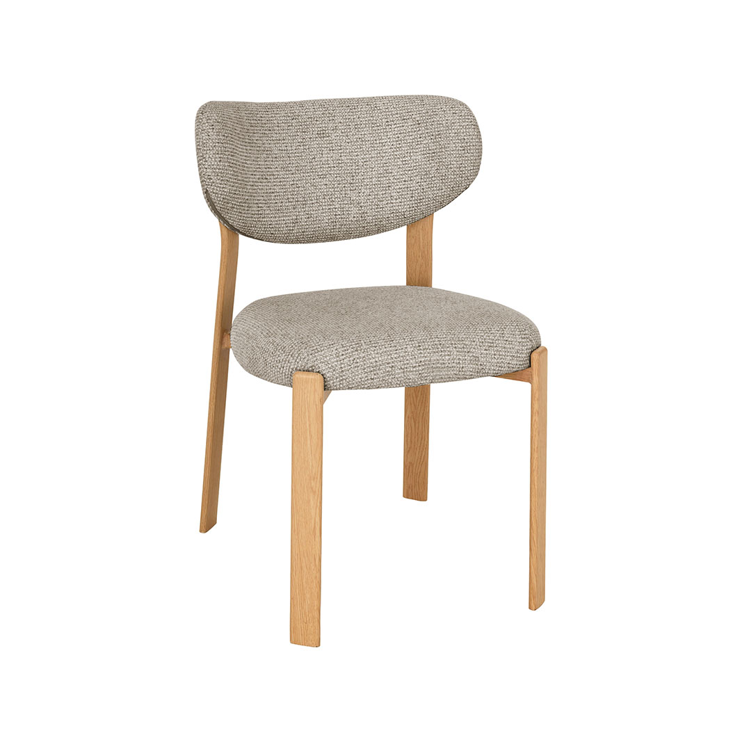 Esszimmerstühle I_Mika - Ohne Armlehne - Beige - Creme - Geweven - LABEL51