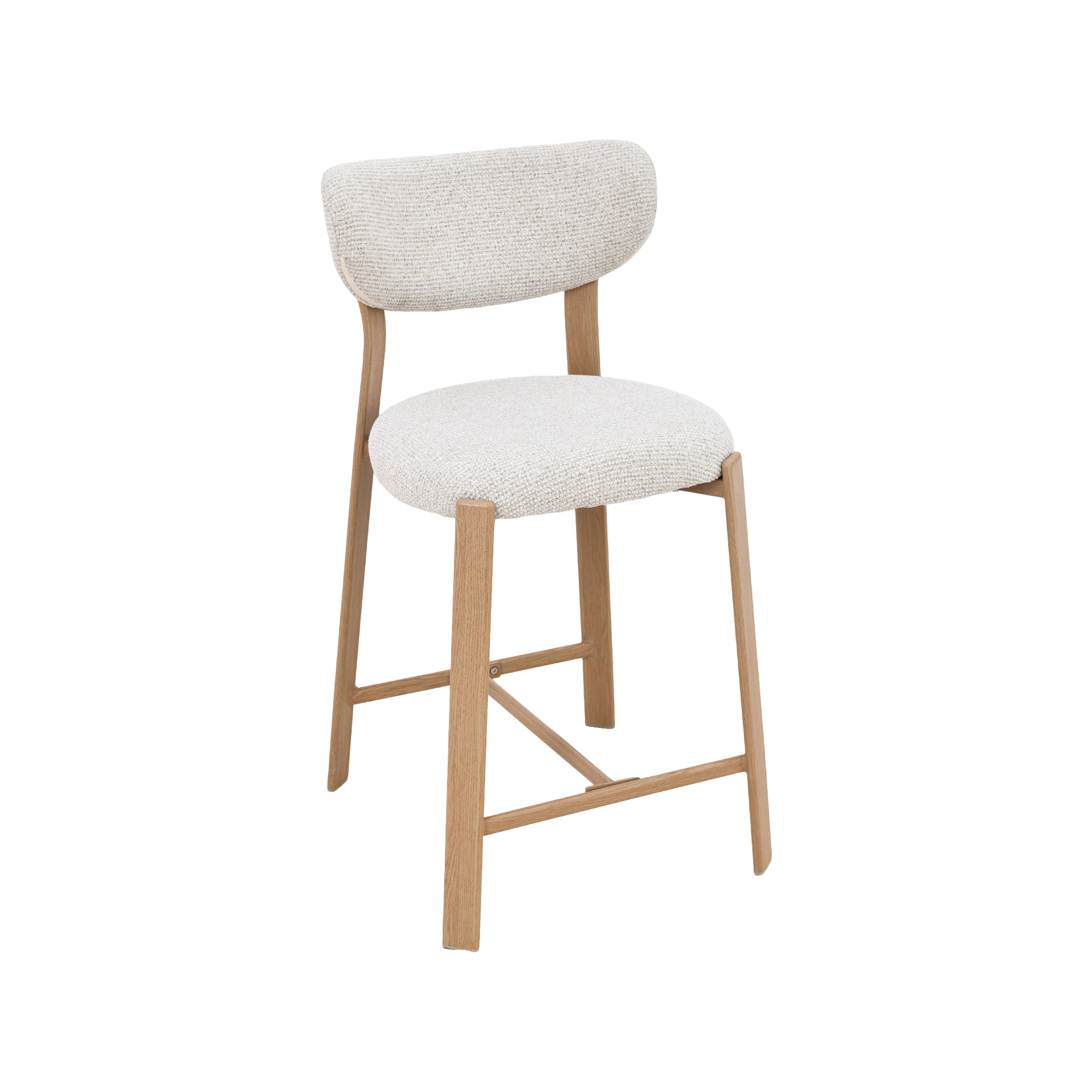 Barhocker I_Mika - Ohne Armlehne - Laag - Natural Beige - Prestige - LABEL51