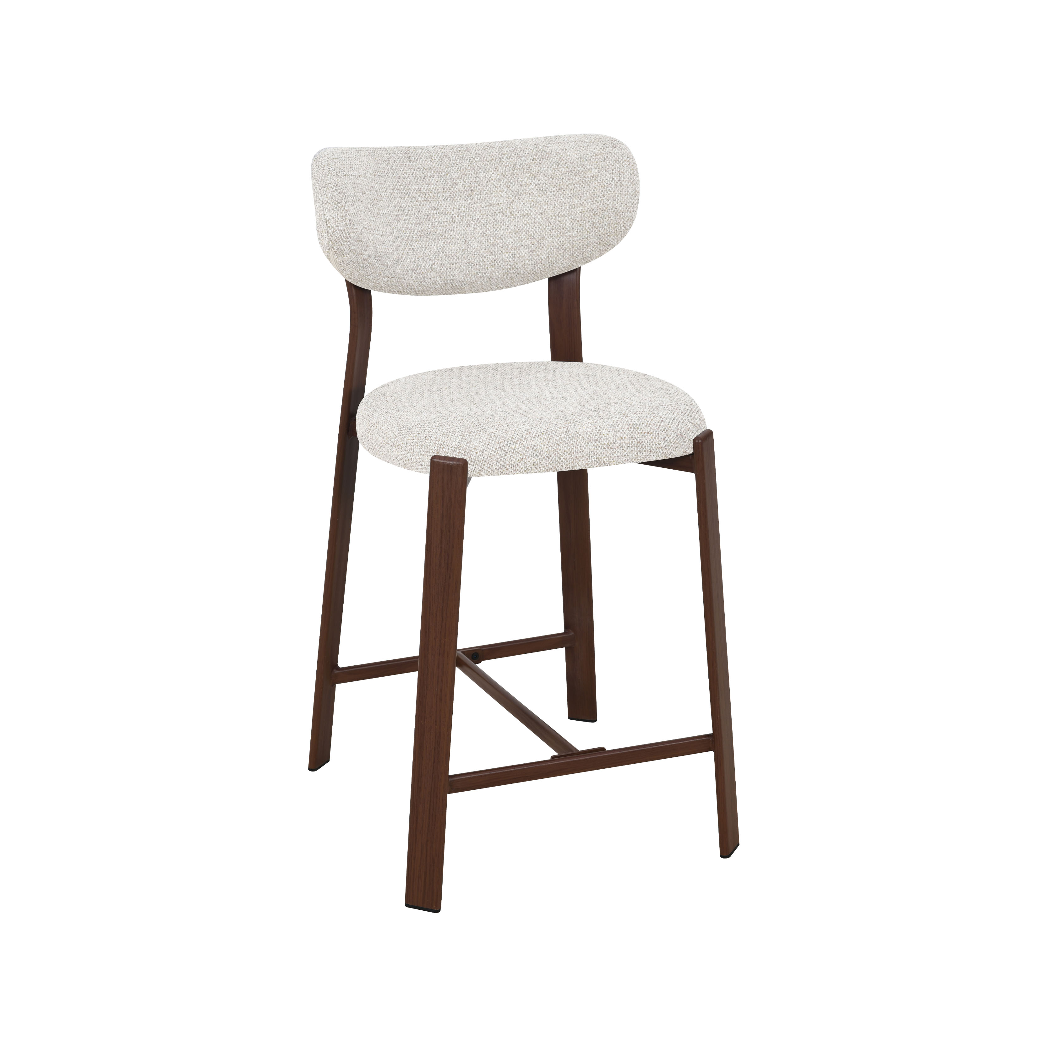 Barhocker I_Mika - Ohne Armlehne - Laag - Natural Beige - Prestige - LABEL51
