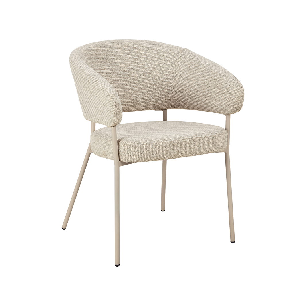 Esszimmerstühle I_Takumi - Ohne Armlehne - Beige - Creme - Geweven - LABEL51