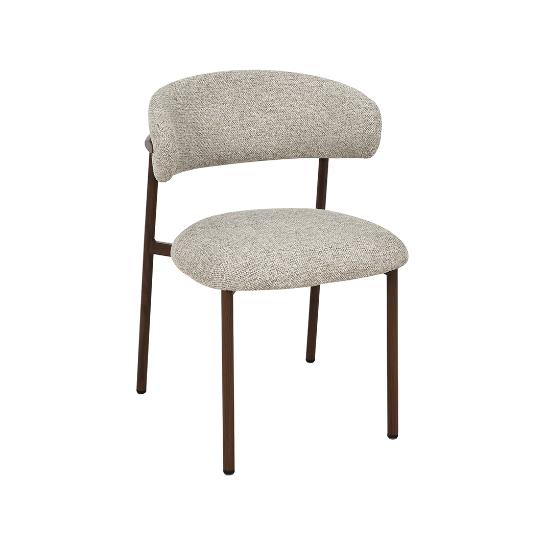 Esszimmerstühle I_Kaito - Ohne Armlehne - Beige - Creme - Geweven - LABEL51