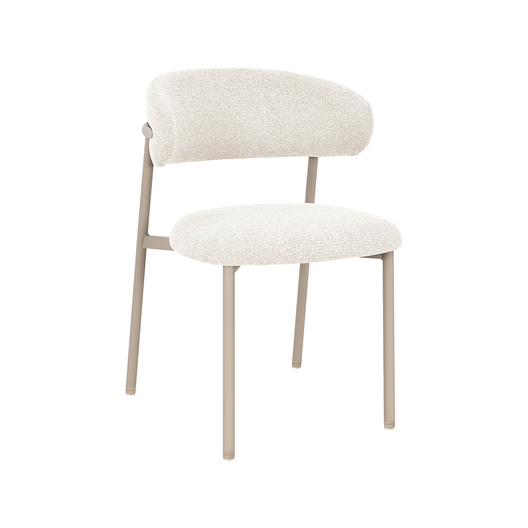 Esszimmerstühle I_Kaito - Ohne Armlehne - Natural Beige - Geweven - LABEL51
