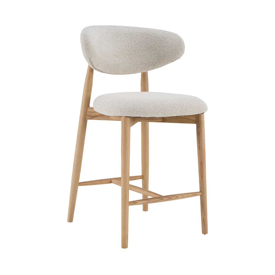 Barhocker I_Kyoto - Ohne Armlehne - Laag - Natural Beige - Superb - LABEL51