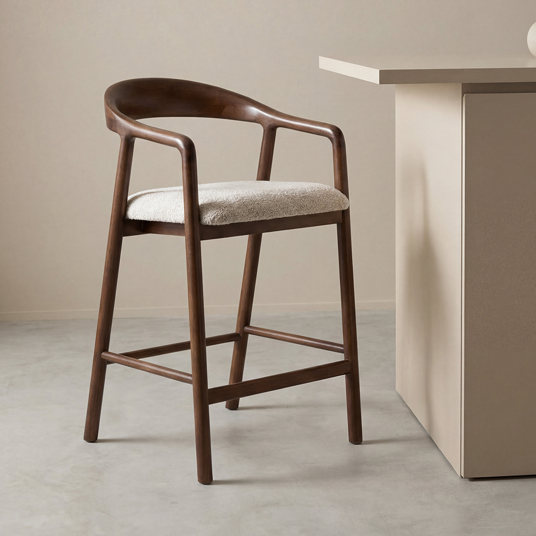 Barhocker I_Lone - Ohne Armlehne - Natural Beige - Superb - LABEL51