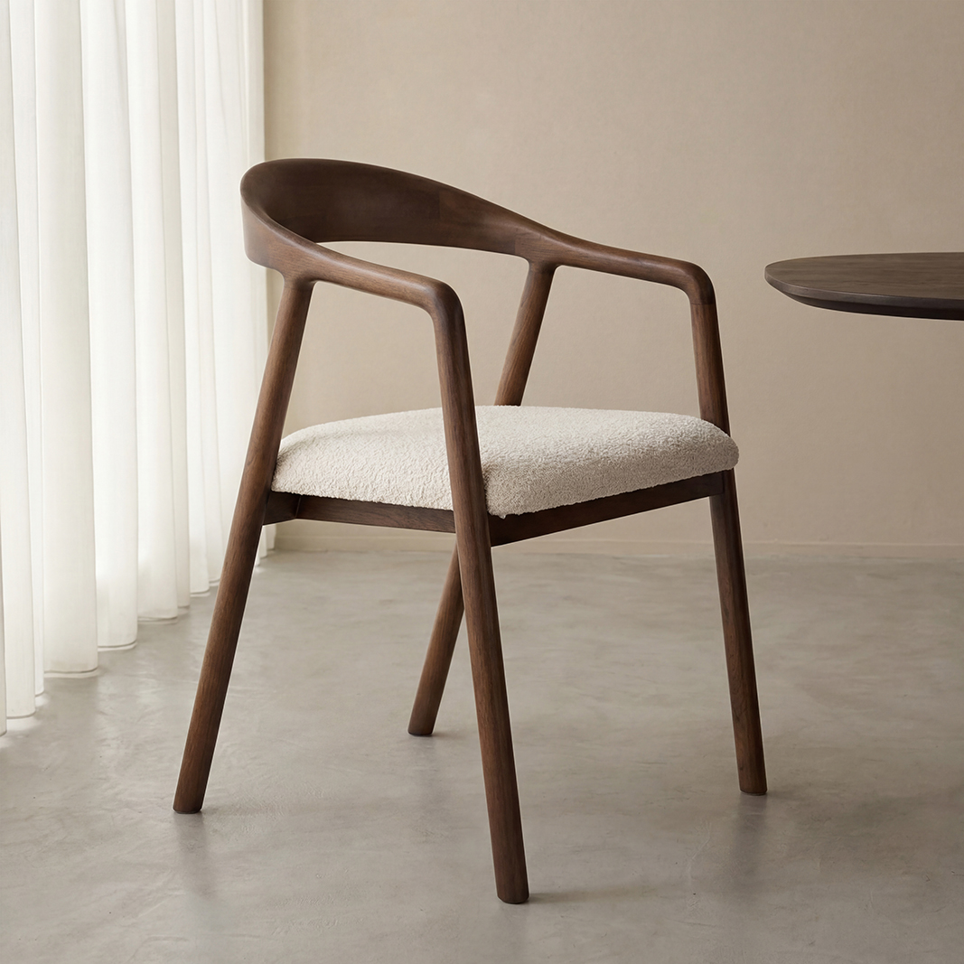 Esszimmerstühle I_Lone - Ohne Armlehne - Natural Beige - Geweven - LABEL51