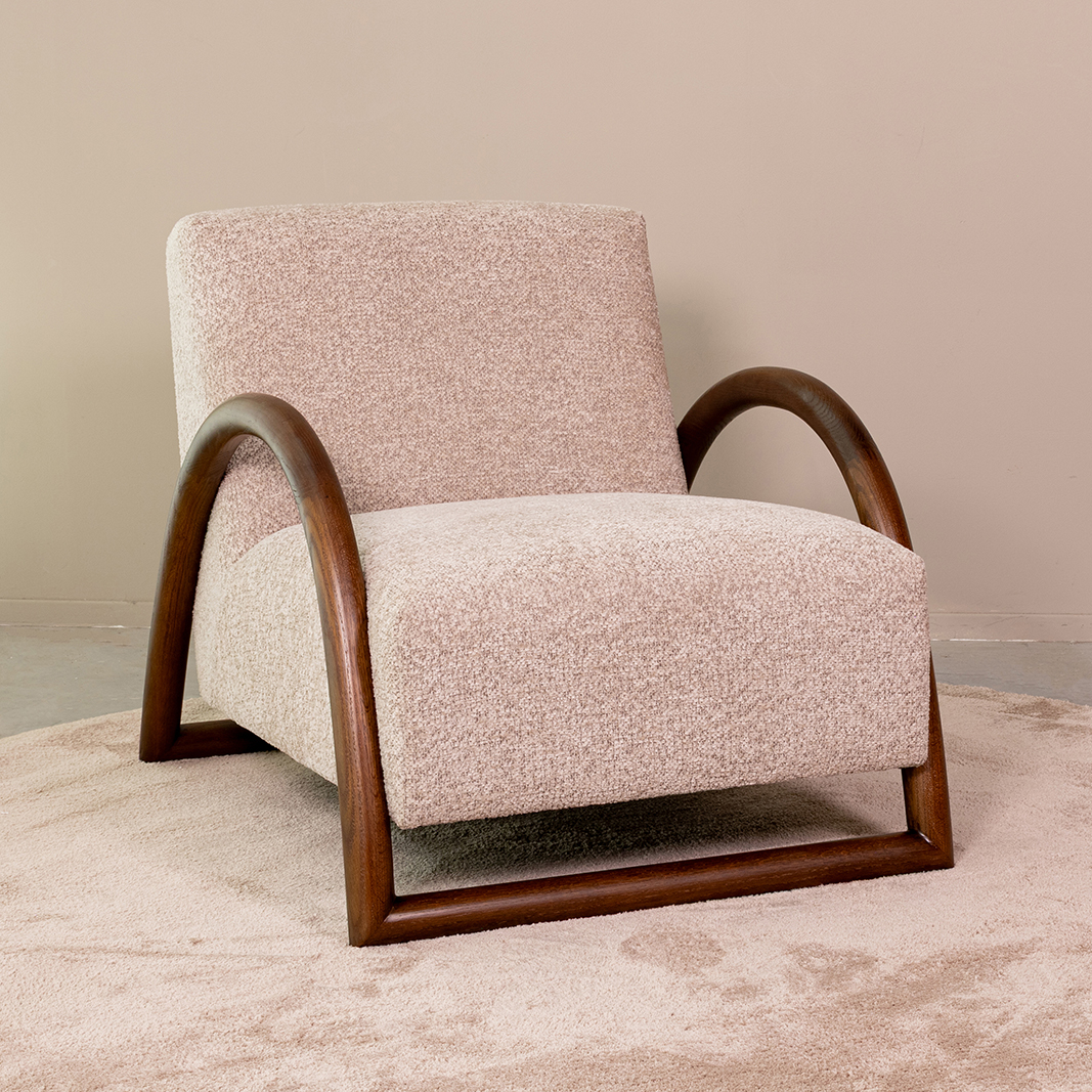 Sessel I_Viggo - Ohne Armlehne - Beige - Creme - Geweven - LABEL51