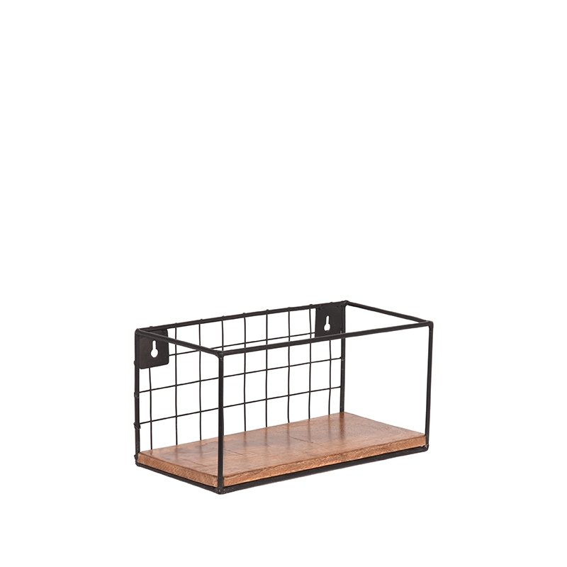 Wandregale I_Firm - Rough - Braun - Mangoholz - Industriell - LABEL51