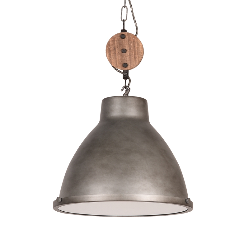 Hängelampe I_Dock - Burned Steel - GRIJS - - Industriell - LABEL51