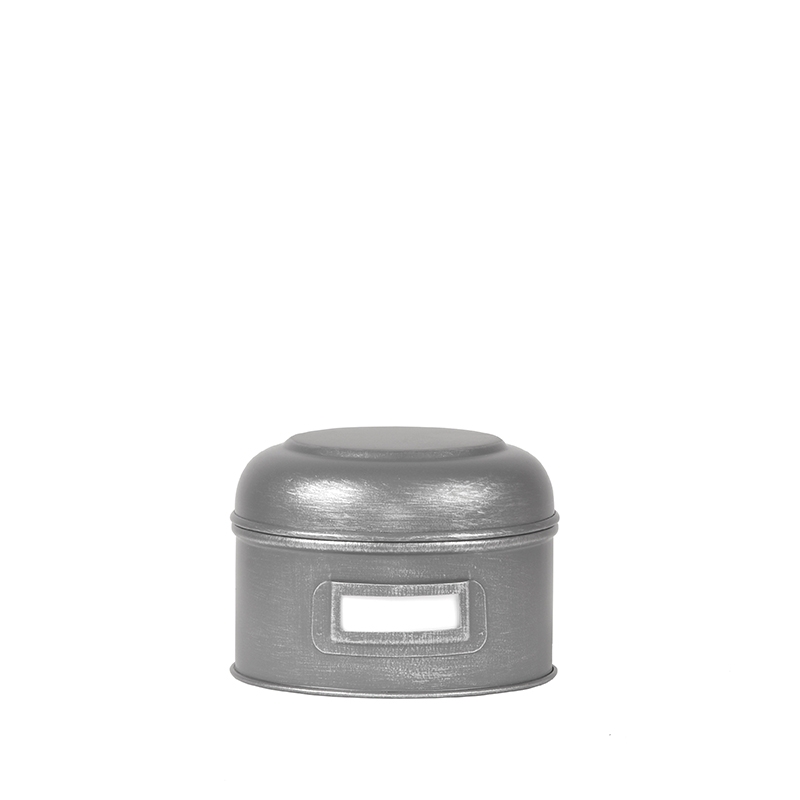 Aufbewahrungsbox I_Opbergblik - Antiek Grijs - Grau - Metall - Industriell - LABEL51