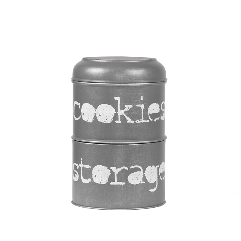 Aufbewahrungsbox I_Opbergblik - Antiek Grijs - Grau - Metall - Industriell - LABEL51