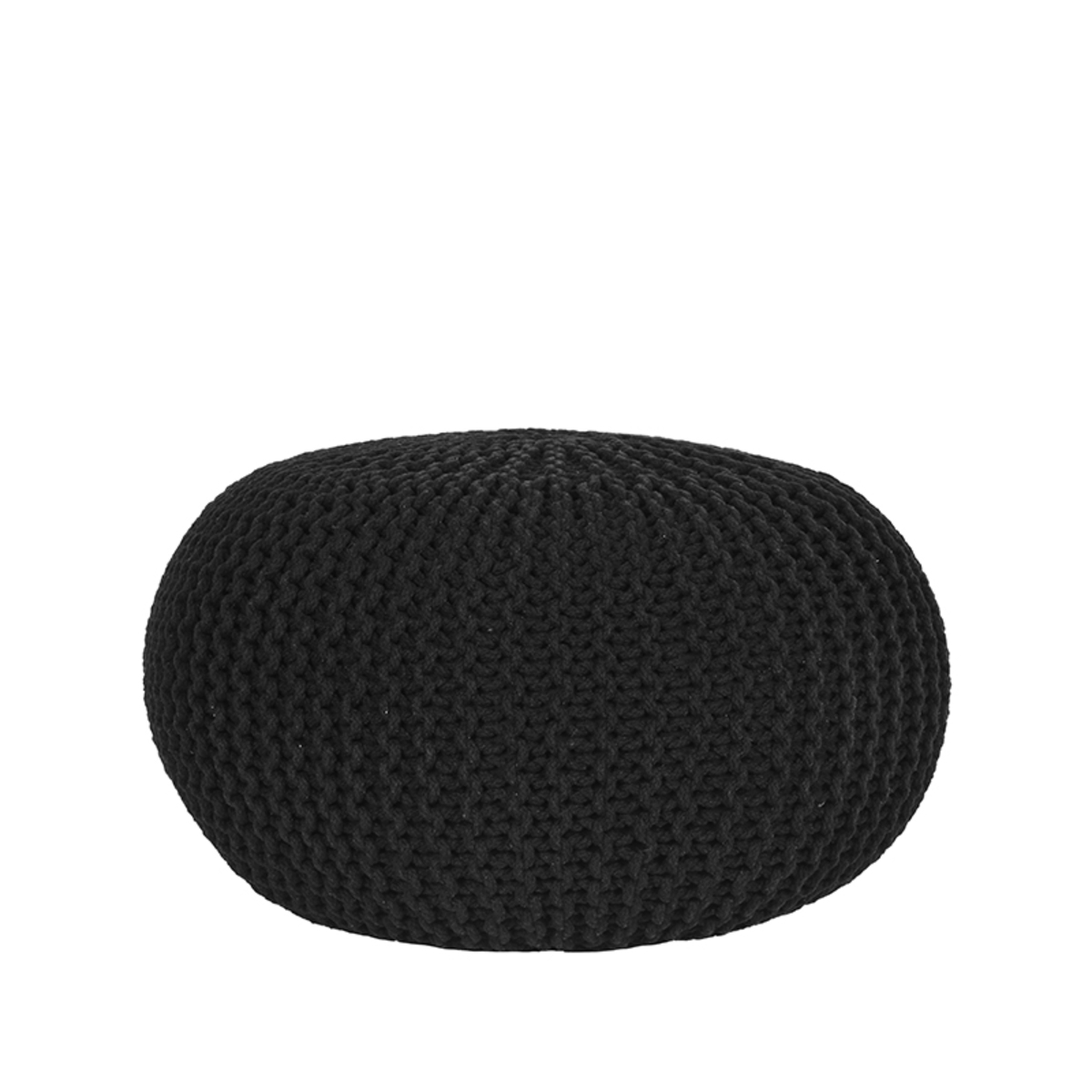Pouf I_Knitted - Schwarz - ZWART - - Modern - LABEL51