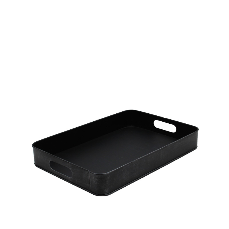 Dekoration I_Dienblad - Antiek Zwart - Schwarz - Metall - Industriell - LABEL51