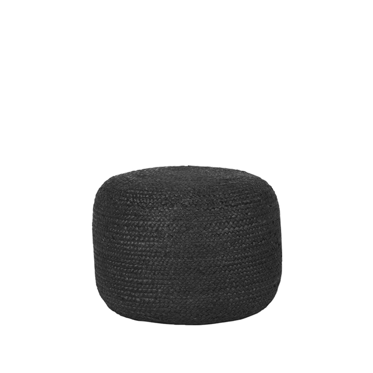 Pouf I_Jute - Schwarz - ZWART - - Modern - LABEL51