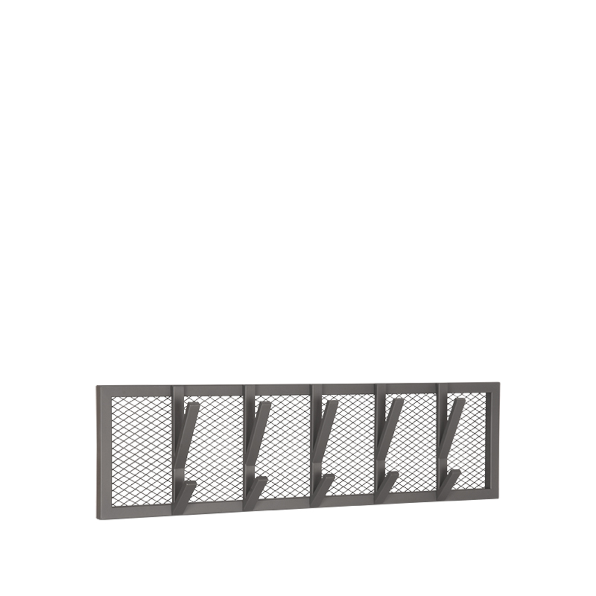 Garderobe I_Gruff - Burned Steel - Grau - Metall - Industriell - LABEL51