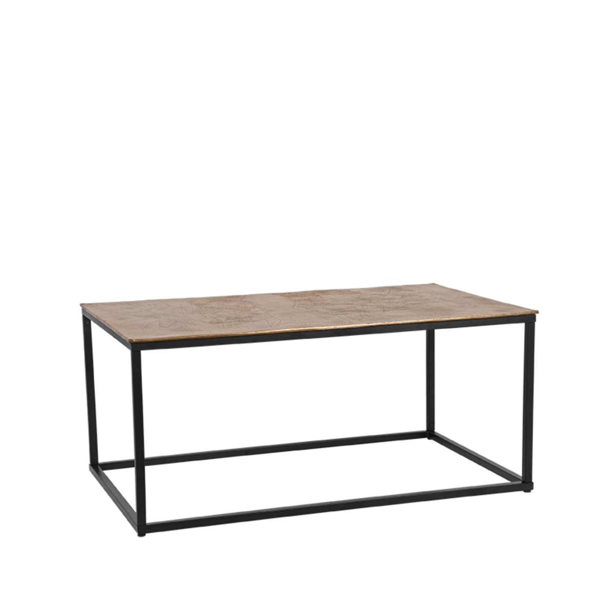 Couchtische I_Pride - Rechteckig - Antikes gold - GEEL - Metall - Design - LABEL51