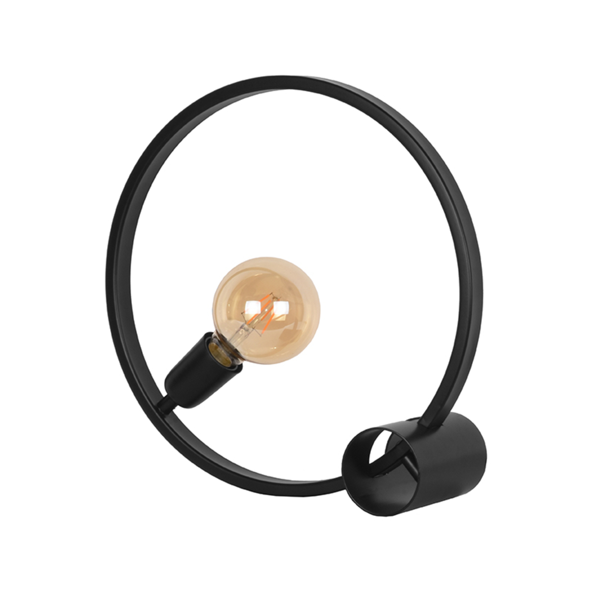 Tischlampe I_Ring - Schwarz - ZWART - - Modern - LABEL51