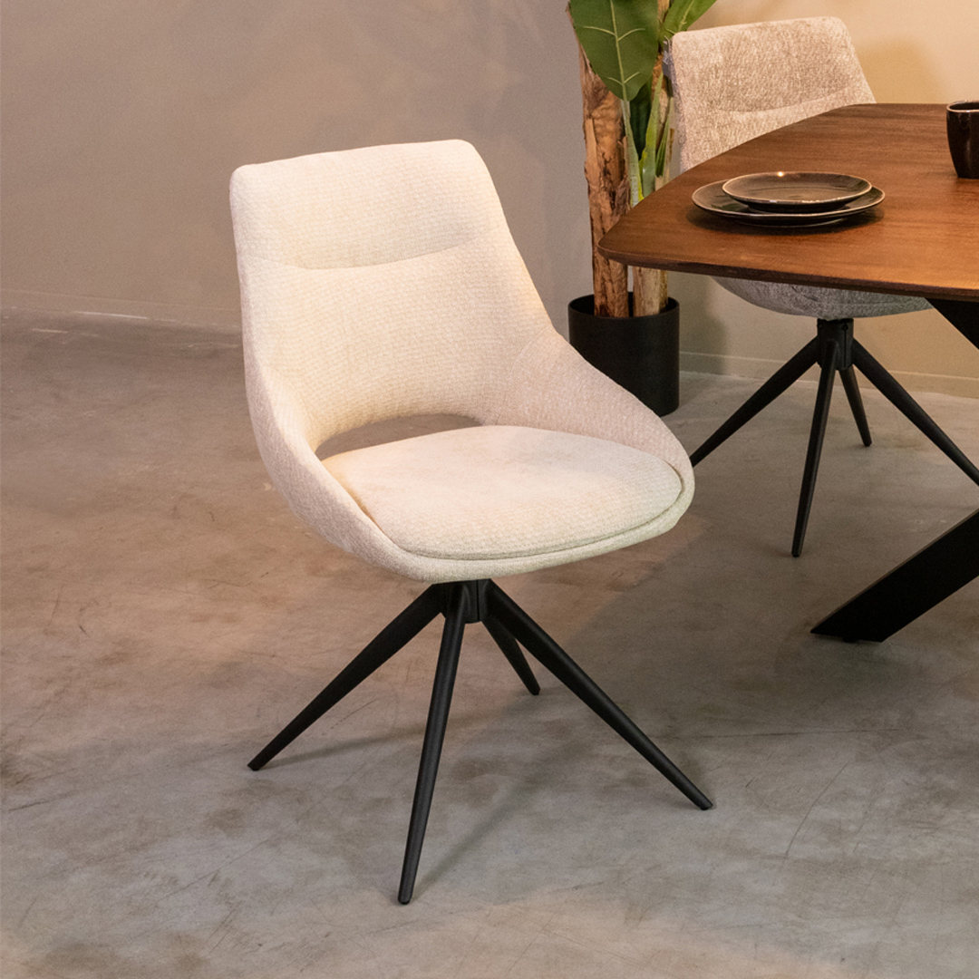 Esszimmerstühl I_Marlow - Ohne Armlehne - Natural Beige - Elite - Minimalistisch - LABEL51