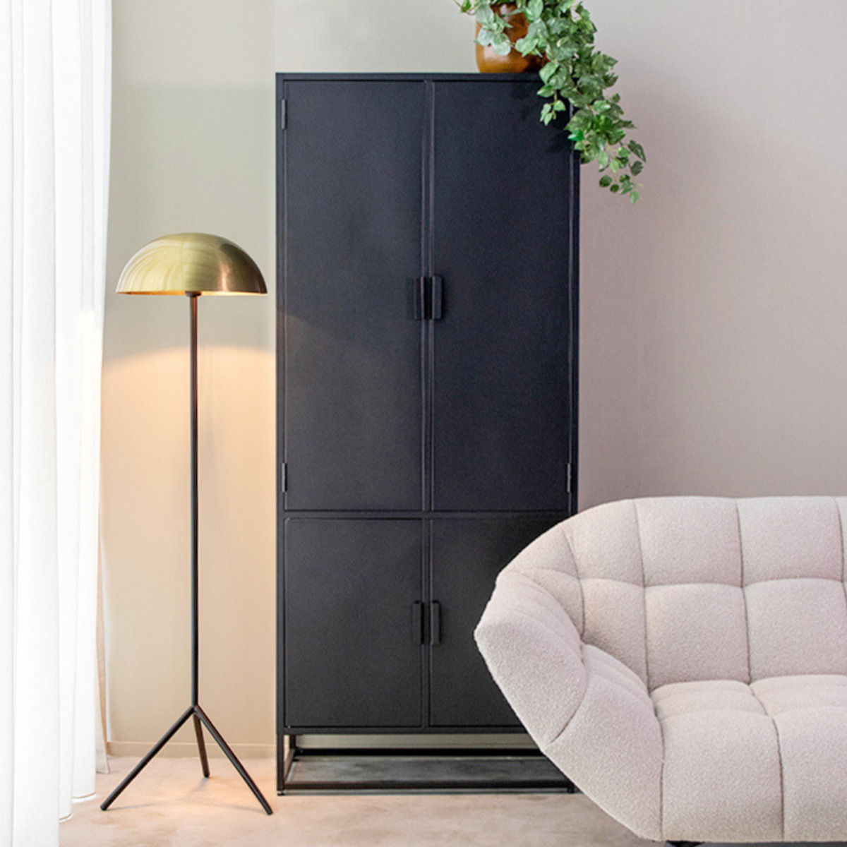 Schrank I_Luff - Schwarz - ZWART - - Modern - LABEL51