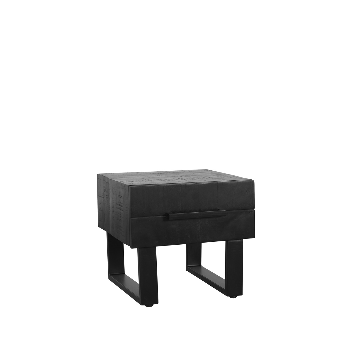 Couchtische I_Santos - Quadratisch - Schwarz - Mangoholz - Modern - LABEL51