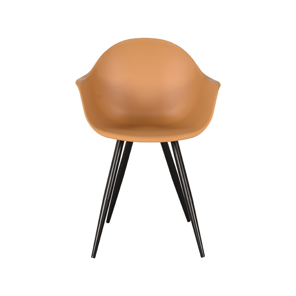 Esszimmerstühl I_Luca - Armlehne - Schalensitz - Ocker - Gelb - PP - Retro - LABEL51