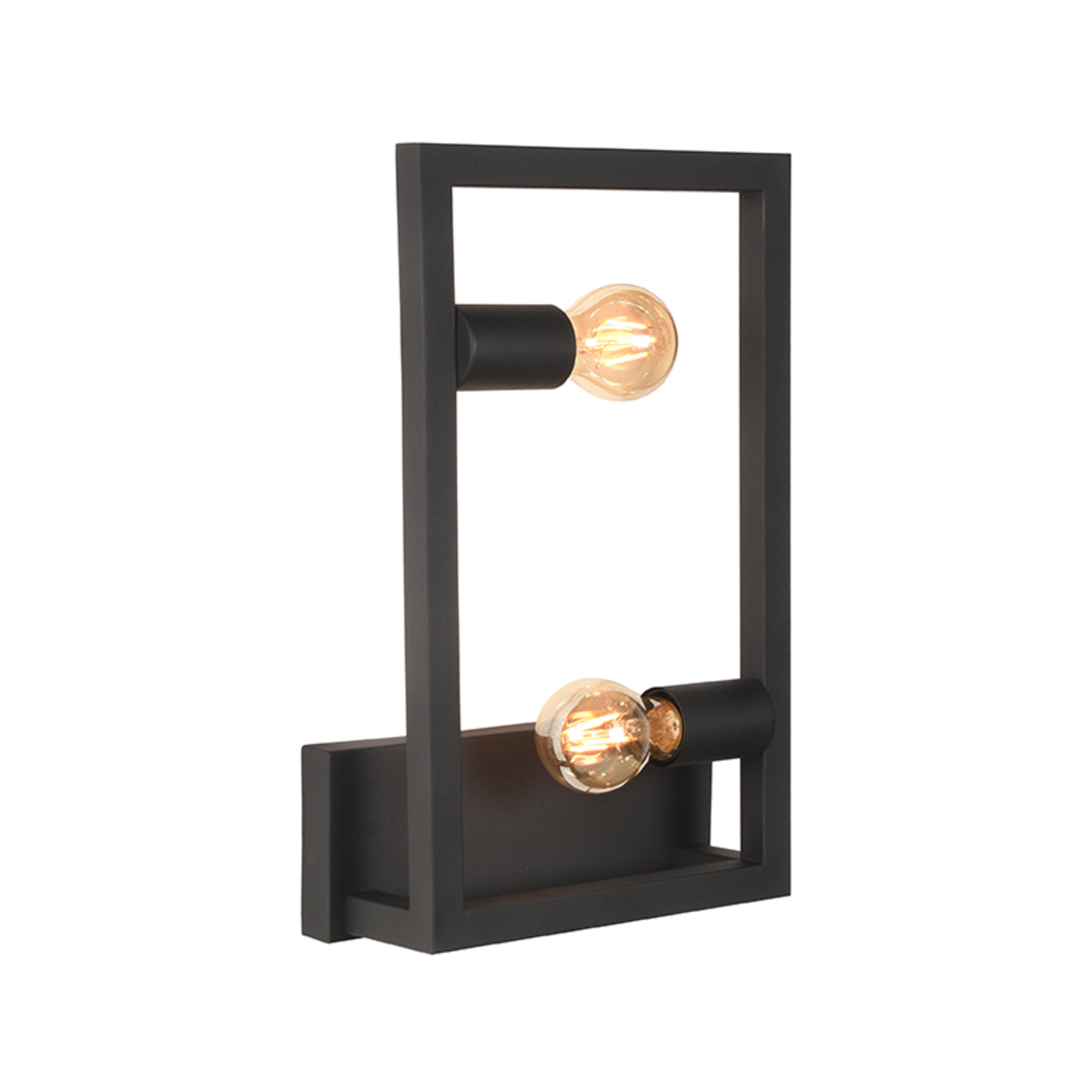 Wandlampe I_Quadrato - Schwarz - ZWART - - Modern - LABEL51