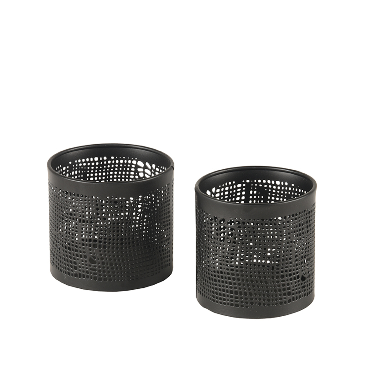 Dekoration I_Kaarsenhouders - Schwarz - Metall - Modern - LABEL51