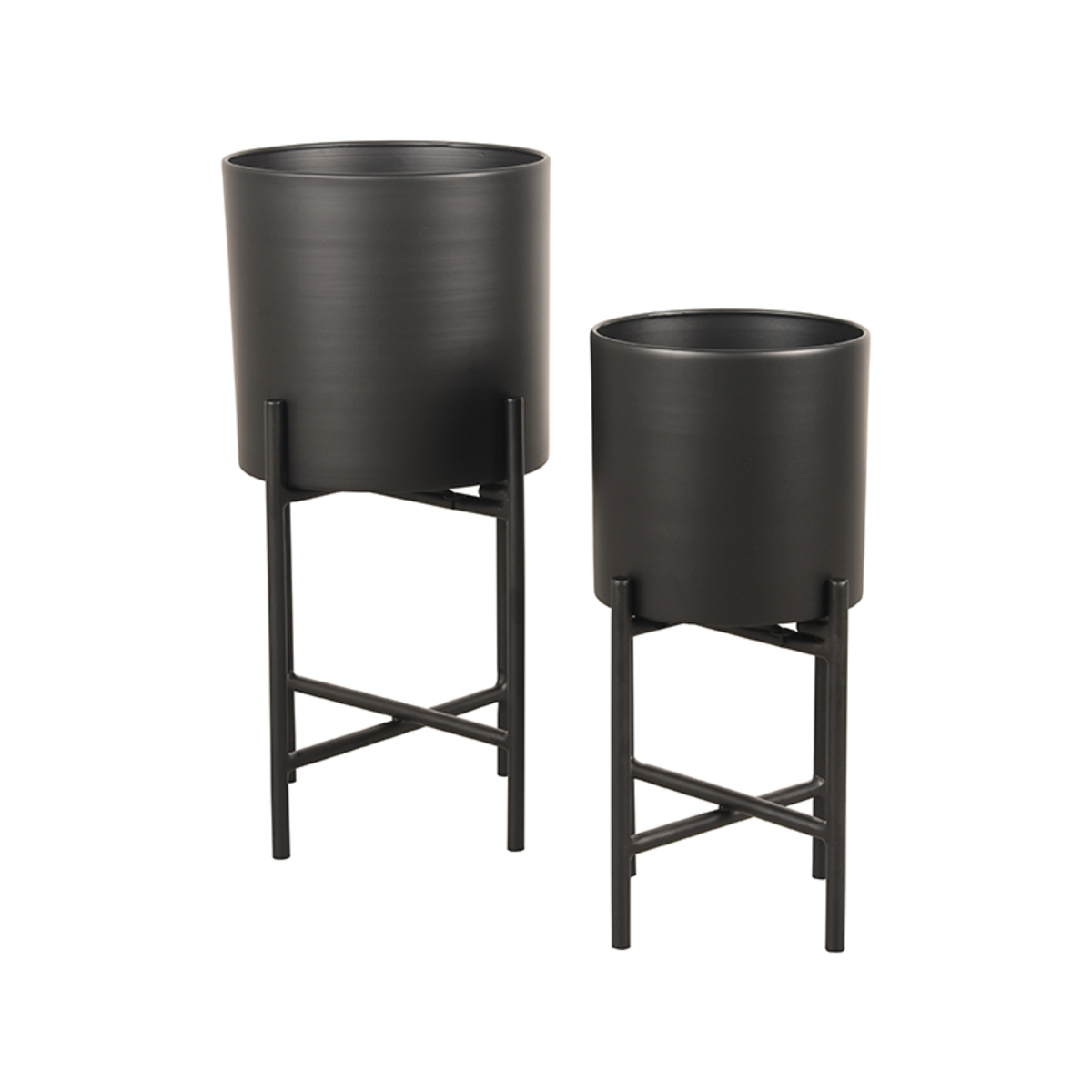 Dekoration I_Plantenstandaards - Schwarz - ZWART - - Modern - LABEL51