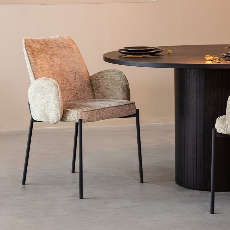 Esszimmerstühl I_Joni - Armlehne - Beige - Natural Beige - Elegance - Modern - LABEL51