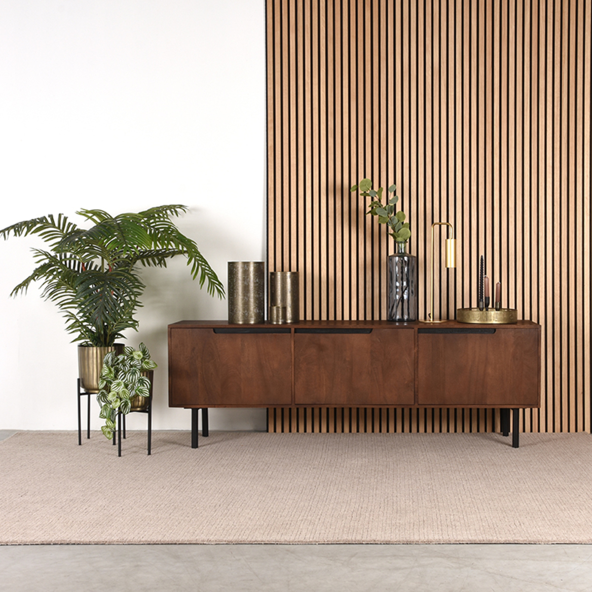 TV-Schrank I_Rio - Espresso - Braun - Mangoholz - Modern - LABEL51