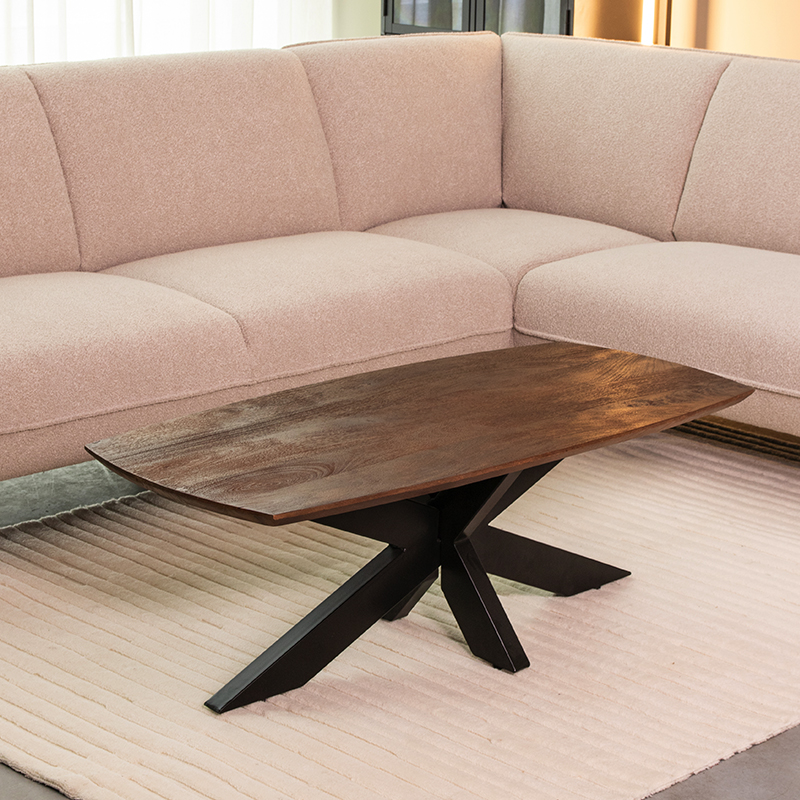 Couchtische I_Zane - Rechteckig - Espresso - BRUIN - Mangoholz - Modern - LABEL51
