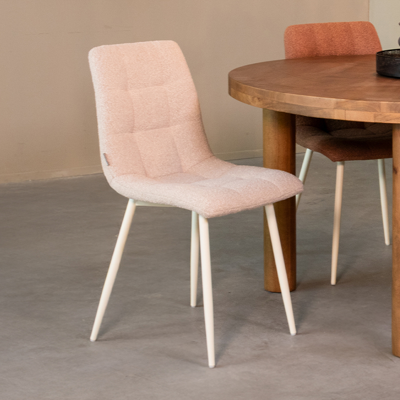 Esszimmerstühl I_Nino - Ohne Armlehne - Champagne - WIT - - Skandinavisch - LABEL51